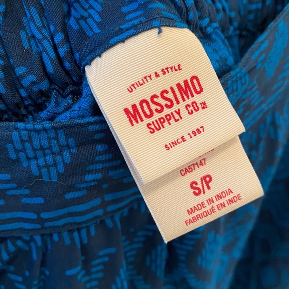 MOSSIMO SUPPLY CO. BLUE BOHEMIAN HIGH-LOW SKIRT - Picture 7 of 7